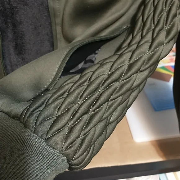 Men's Army green warm coat - Picture 5 of 5